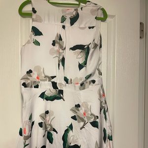 Banana Republic White Floral Dress